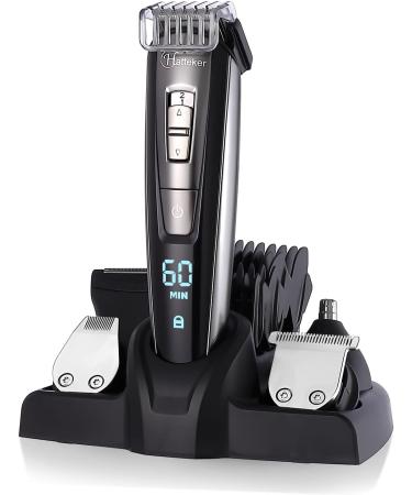 Hatteker 5-in-1 Hair Clipper & Beard Trimmer Kit for Men - Cordless Waterproof Groomer USB Rechargeable Precision Trimmer - Buy Online on SooperMarket.com