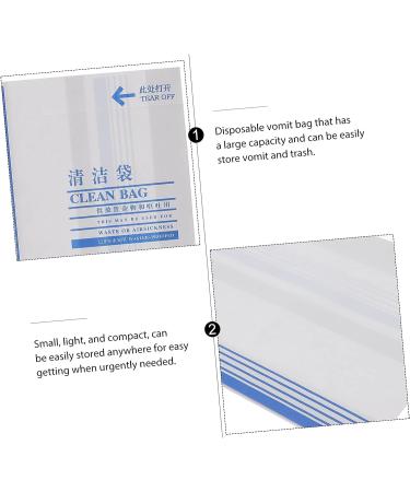 ULTECHNOVO 100pcs Car Trash Bag Disposable Vomit Bags - Motion Sickness & Emesis Bags for Kids - Buy Online on SooperMarket.com