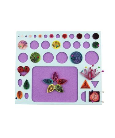 YURROAD 3 in 1 Paper Quilling Template Board with Pins Quilling Knitting Board Cork Shape Mold DIY Tool