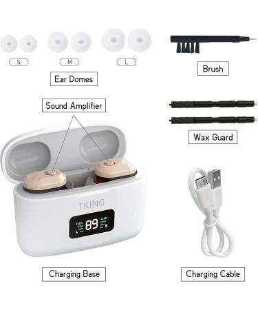 Rechargeable ITE Hearing Enhancement Aids Improve Sound Location Voice Enhancement Device Aid and Assistant Hearing for TV and Talking - Buy Online on SooperMarket.com