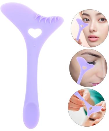 PLAFOPE Eyeliner Stamp Makeup Assistant Tool Eyelash Stencils Reusable Eye Liner Stencils for Eyes Lipstick Applicator Guide Tool Eyeliner Stencils Lower Eye Lash Shield Purple 12.00X6.00X0.50CM Purple - Buy Online on SooperMarket.com