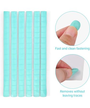 Wisebom Nail Display Stand and Glue Putty 10 Pieces Magnetic Nail Tips Exercise Holder 192 Pieces Adhesive Clay Reusable Acrylic Nails Art Practice Stands for DIY Manicure (Aurora Colour) Aurora Color - Buy Online on SooperMarket.com