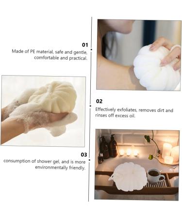 NOLITOY 4 Pcs Large Bath Scrubber Ball Set | Shower Bubble Balls & Loofahs for Ultimate Clean | Ideal for All Skin Types - Buy Online on SooperMarket.com