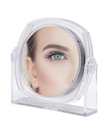 Rucci Clear Vanity Mirror  1X/10X M821 Mirror Clear Acrylic 6.5 Inch (Pack of 1) 6.5 Inch (Pack of 1) Clear Acrylic