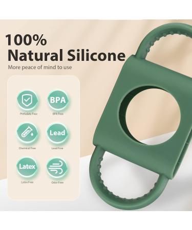 3 Pack DR Brown Bottle Handles - Baby Bottle Holder for 8oz Narrow & Wide-Neck Bottles - Food Grade Silicone, BPA Free, Dishwasher Safe - Baby Grasp Teaching - Blue Pink Green - Buy Online on SooperMarket.com