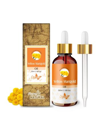 Crysalis Yellow Marigold (Calendula Officinalis) Oil |100% Pure & Natural Undiluted Oil Organic Standard/Steam Distilled Oil (50ml_dropper)