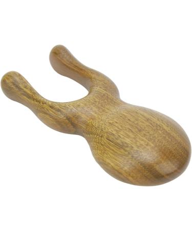 Portable Sandalwood Gua Sha Massager - Ergonomic Multifunctional Tool for Face & Body Tension Relief | International Shipping Available - Buy Online on SooperMarket.com
