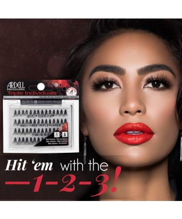 Ardell Triple Individual Knot-Free Long Black False Eyelashes 4 Pack - Buy Online on SooperMarket.com