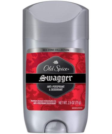 Old Spice Rz Inv Sld Swag Size 2.6z Old Spice Red Zone Swagger Invisible Solid Anti-Perspirant Deodorant Swagger 2.6 Ounce (Pack of 10)