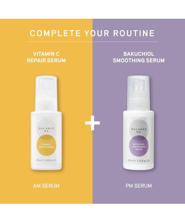 Balance Me Bakuchiol Smoothing Serum - Plant-Based Retinol 30ml | Best Vegan Anti-Aging Serum for Glowing Skin - Buy Online on SooperMarket.com