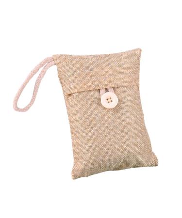 Allayu's air purification bags made of bamboo coal non -toxic formula for preventing odors mixed bags with activated carbon made of bamboo cream -colored