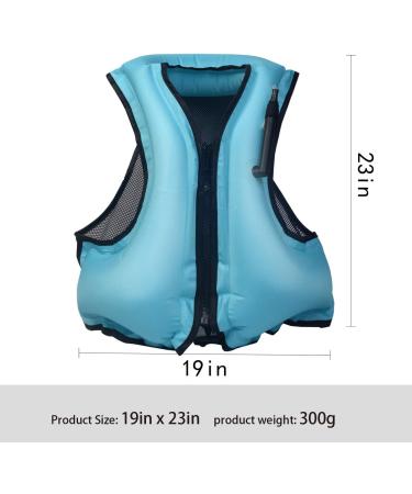 OMOUBOI Snorkeling Vest | Swim Jacket for Kids & Adults | Kayaking Buoyancy Vest for Water Sports | Portable & Safety Certified | Blue - Buy Online on SooperMarket.com