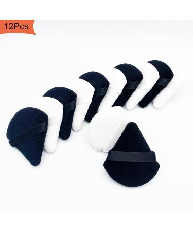 12Pcs Velvety Triangle Powder Puff Set for Flawless Makeup Application - Buy Online on SooperMarket.com