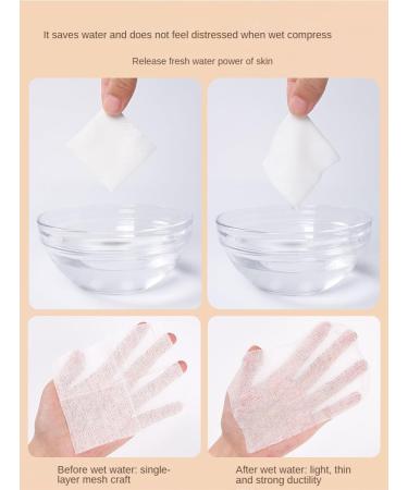 Stretchable Cosmetic Cotton Pads - 100 Pcs | Soft Lint-Free Makeup Remover & Facial Cleansing | 100% Natural Plant Cotton - Buy Online on SooperMarket.com