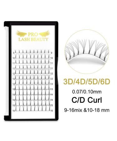 Shop Premium 3D 4D 5D 6D Finished Eyelash Extensions - Volume 0.07 & 0.10 | 14mm Size - International Shipping Available - Buy Online on SooperMarket.com