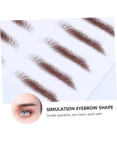 Healeved 4pcs Eyebrow Stickers Eyebrows Makeup Tools False 6d Mold Modify Water Transfer Paper with Ink - Buy Online on SooperMarket.com