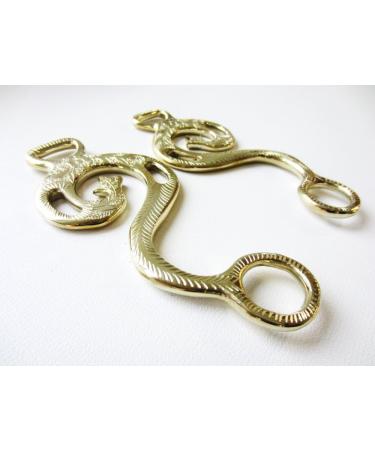 Shop Hackamore Baroque Gold - Brass Coloured Shanks | Premium Equestrian Gear | International Shipping - Buy Online on SooperMarket.com