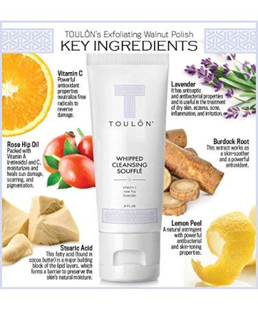 TOULON Anti Aging Face Wash | Oil Free Moisturizing Cleanser for Makeup Removal | Vitamin C Rosehip & Lavender - Perfect for Men & Women - Buy Online on SooperMarket.com