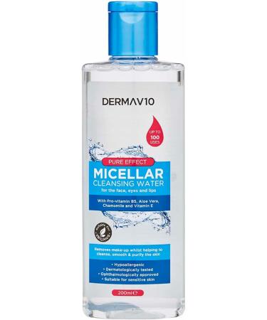 Micellar Cleansing Water Cleanser & Makeup Remover Face Wash Micellar Water Skin so Soft Suitable for Sensitive Skin Fragnance Free Vegan Formula 200ml Makeup Removal - Buy Online on SooperMarket.com