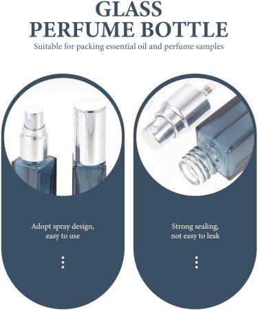 FRCOLOR 4pcs 10ml Refillable Perfume Bottles - Portable Glass Spray Bottles with Metallic Caps & Pipette for Essential Oils | Perfect for Travel & Home Use - Buy Online on SooperMarket.com