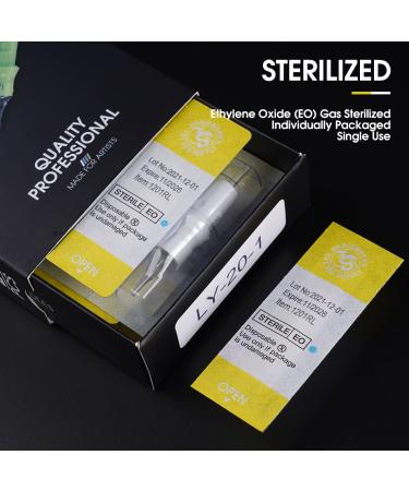 Dragonhawk Tattoo Cartridges Needles Kit - 50Pcs Mixed Sizes - Disposable Standard Needles for Studio Artists - Dragonhawklabs - 1007RM, 1009RM, 1001RL, 1003RL, 1005RL, 10 Curved Magnum, 10 Round Liner - Buy Online on SooperMarket.com