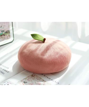 YRPNDP Peach French Beret Hat for Women - Stylish Accessory for Chic Looks - Buy Online on SooperMarket.com