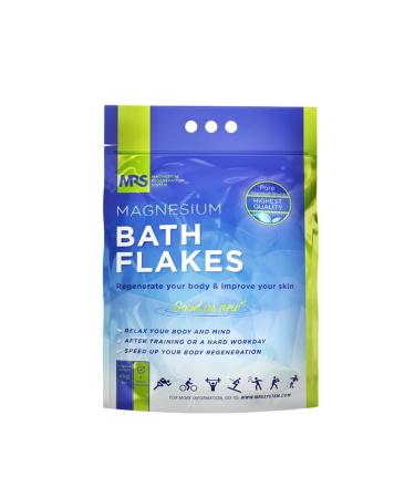 MRS Magnesium flakes & magnesium flakes in the finest - 100% natural magnesium chloride flakes - ideal swimming salt for a foot bath full bath & against magnesium deficiency - 4 kg 4 kg (1 Pack)
