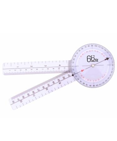 66fit Goniometer Plastic 12" - Angle Medical Joint Measuring Ruler 12 Inch (Pack of 2)