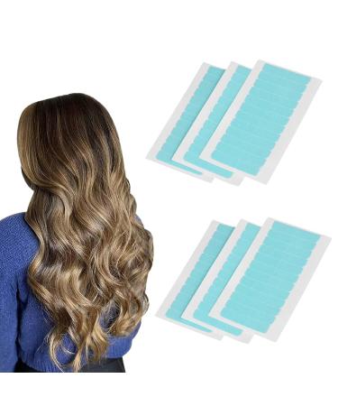Hair Extension Tape Double Sided Adhesive 120 PCS Hair Extension Tape Tabs Double Sided Water Proof Adhesive Tape 4cm*0.8cm Hair Green