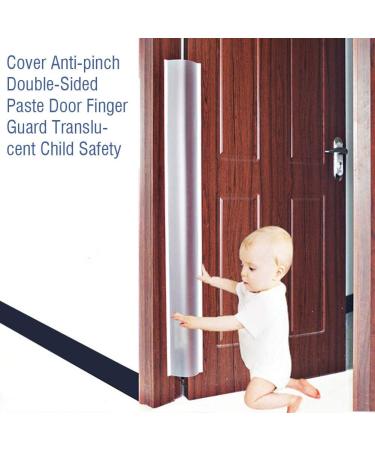 Finger Pinch Guard Anti-Pinch Double-Sided Paste Safety Door Finger Guard for Baby Kids Pets Home School Nursery Translucent Finger Catch Protector (Translucent) - Buy Online on SooperMarket.com