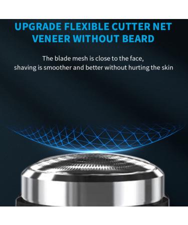 Mini Electric Shaver for Men - USB Rechargeable Portable Travel Rotary Beard Grooming - Buy Online on SooperMarket.com