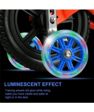 Houseen Kids Bike Training Wheels - 1 Pair LED Flash Mute Stabilisers for 12-20 Inch Boys & Girls Bikes - Buy Online on SooperMarket.com