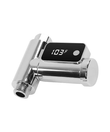 Shower Thermometer G1/2 5-85 C LED Display, Easy Installation - 0.5 C Accuracy, Silver - Buy Online on SooperMarket.com