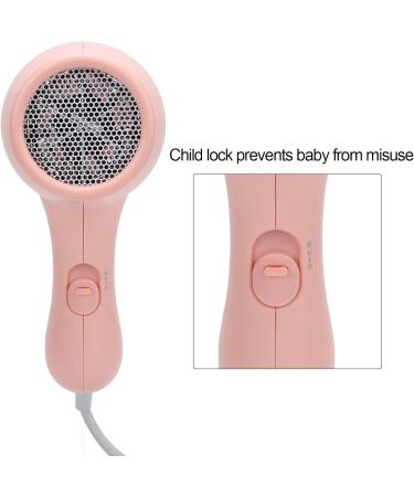 Kids Hair Dryer for Infant Low Heat Gentle Air Small Hair Blow Dryer for Baby Skin with 3 Speed Settings Negative Ionic Constant Temperature Mini Hair Dryer for Daily Use (US US Plug 110V - Buy Online on SooperMarket.com
