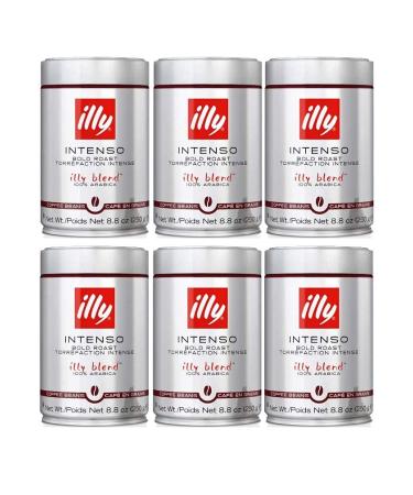 illy - Whole Bean Coffee - Bold Roast - 8.8 oz (250g) - Case Pack of 6 Dark 8.8 Ounce (Pack of 6)