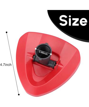 RinseClean Spin Mop Replacement Base - CRTHL Rotating Triangle Head Cover - EasyWring Spin Mop Accessories - Red, Plastic Base Case - Buy Online on SooperMarket.com