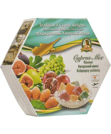 Traditional Cyprus/Greek Loukoumi Delight Sweets 300g- Select from Mixed Flavour (Mix Vlavour Pear)