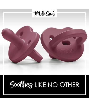 Milk Snob Calm n Cuddle Silicone Pacifier 0-6 Months - BPA Free Paci Teether for Newborns, Baby Registry Shower Gift for Boys and Girls - Buy Online on SooperMarket.com