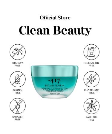 417 Dead Sea Cosmetics Mineral Aqua Face Moisturizer for Oily Skin | Hydrating Cream with Jojoba Oil & Shea Butter - 1.7 oz - Buy Online on SooperMarket.com