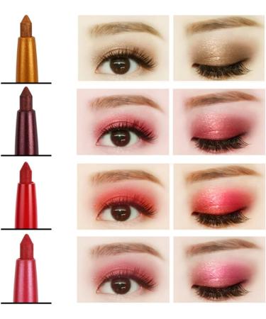 Angoily 24 Pcs Eyeliner Metallic Eyeshadow Stick Waterproof Eye Shadow Pen Eye Shadow Pencil Miss Set - Buy Online on SooperMarket.com