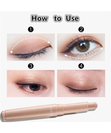 Go Ho Cream Eyeshadow Stick - Waterproof, Smooth & Vivid | Easy-to-Apply Eyeshadow Pencil - Buy Online on SooperMarket.com