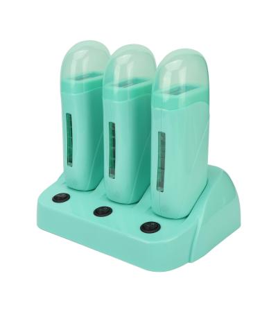 Roll-on wax set 3-series set electrical roll-on-haberoswax warmer portable fast melting hair removal set with base for hair eyebrows facial treatment EU plug 220V