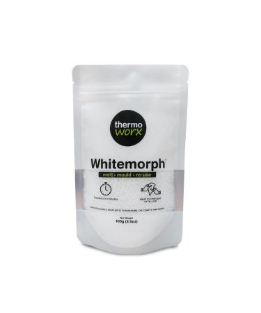 Thermoworx Whitemorph 3.5oz. Hand moldable bioplastic. Melt, Mold and Reuse