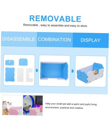 Yardwe 2 Pcs Hamster Toilet Critters Detachable Guinea Toilet Basin Chinchilla Toilet PVC Bathtub Small 15x10cmx2pcs Bluex2pcs - Buy Online on SooperMarket.com