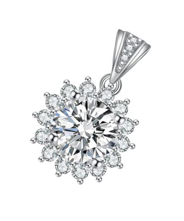 ABOOFAN 1pc Sun Petal Pendant Diamond Choker Necklace Rhienestone Necklace Crafts Making Material Alloy