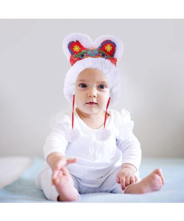 Gadpiparty 2pcs Chinese Hat Kids Chinese New Year Hat Warm Hat Spring Festival Photo Props 31X30X4CM - Buy Online on SooperMarket.com