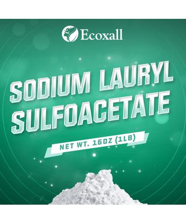 Pure Sodium Laury Sulfoacetate SLSA - 2lb - Bath Bomb Additive, Gentle on Skin, Surfactant & Latherer - Ecoxall Chemicals - Buy Online on SooperMarket.com
