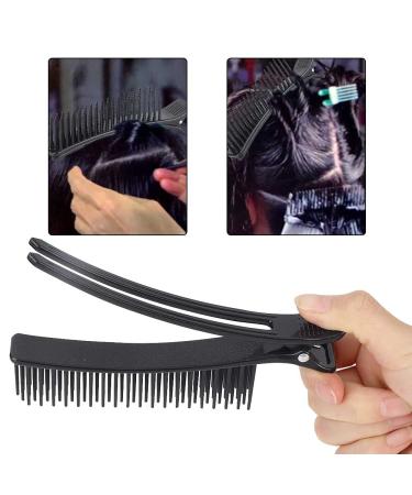 2Pcs Black Hair Styling Clips - Salon Sectioning Hairpins for Hairdressing - Buy Online on SooperMarket.com