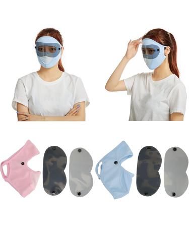 Tinted Moisturizers Multifunctional Ice Silk UV Protection Face Veil Womens Sunscreen Face Veil 4 Pcs Full Face Shield for Hiking Tinted Moisturizers - Buy Online on SooperMarket.com