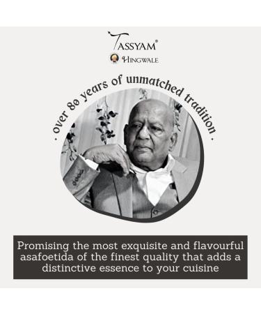 Tassyam Hingwale Extra Strong Asafetida 0.88 oz (25g) - Hand Pounded Shahri Hing for Natural Onion Garlic Substitute - Buy Online on SooperMarket.com